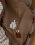 GOTS Organic Muslin Swaddle - Pure Apple - 120x120cm - SALE