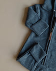 Organic Fleece Overall - Blue Melange - SALE