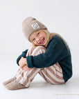 GOTS Organic Lounge Pants - Caramel Striped