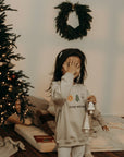 GOTS Organic Family Sweatshirt - Oatmilk - Cosy Winter