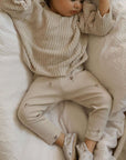 Organic Rib Leggings -Wildflowers