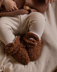 Teddy Booties - Chocolate