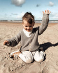 Organic Muslin Bibs - Khaki/Sand - SALE