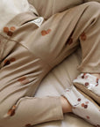 Organic Rib Leggings - Pure Apple - SALE