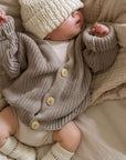 GOTS Organic Knit Cardigan - Caramel - SALE