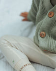GOTS Organic Knit Cardigan - Seagrass - SALE