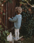GOTS Knit Cardigan - Dusty Blue - SALE