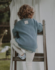 GOTS Knit Cardigan - Dusty Blue - SALE