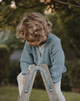 GOTS Knit Cardigan - Dusty Blue - SALE