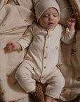 GOTS Organic Muslin Swaddle Set - Pure Lemon/Khaki - SALE