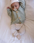 GOTS Organic Knit Cardigan - Seagrass - SALE