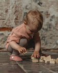 Organic Oversize Shirt - Dusty Rose Flower - SALE