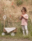 Organic Oversize Shirt - Dusty Rose Flower - SALE