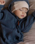 Organic Fleece Jacket - Blue Melange - SALE