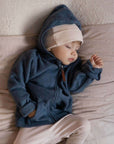 Organic Fleece Jacket - Blue Melange - SALE