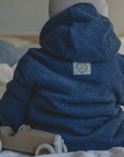Organic Fleece Overall - Blue Melange - SALE