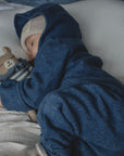 Organic Fleece Overall - Blue Melange - SALE