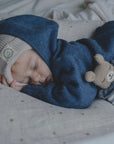 Organic Fleece Overall - Blue Melange - SALE