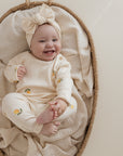 Organic Rib Leggings - Pure Lemon