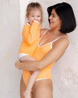 Sustainable MUM Bathing Suit - Bright Orange