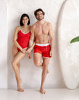 Sustainable MUM Bathing Suit - Red