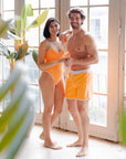 Sustainable MUM Bathing Suit - Bright Orange