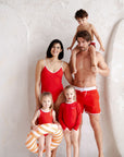 Sustainable DAD Swimshort - Red