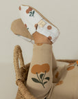 GOTS Organic Rib Leggings - Little Orange
