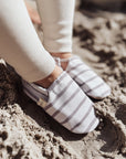 Vegan Shoes - Caramel Striped