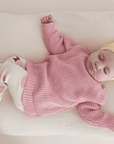 Organic Rib Leggings - Little Grapefruits