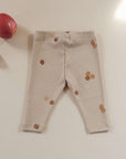 Organic Rib Leggings - Pure Apple - SALE