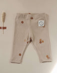 Organic Rib Leggings - Pure Apple - SALE