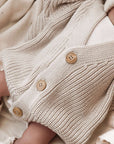 GOTS Organic Knit Cardigan - Sand - SALE