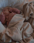 GOTS Organic Knit Blanket - Sand - SALE