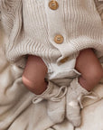 GOTS Organic Knit Cardigan - Sand - SALE