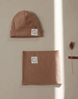 Organic Rib Scarf - Walnut- S A L E