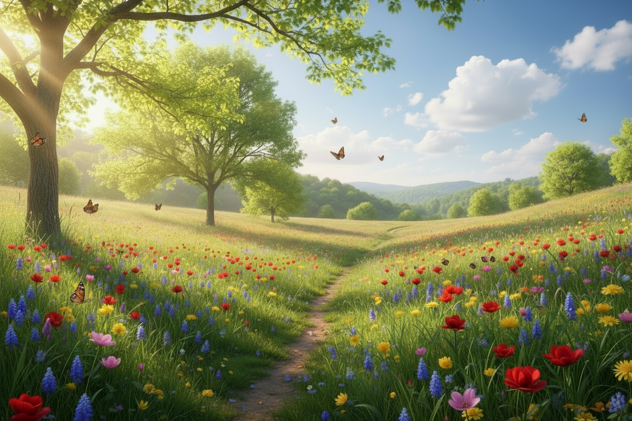 a cozy spring day
