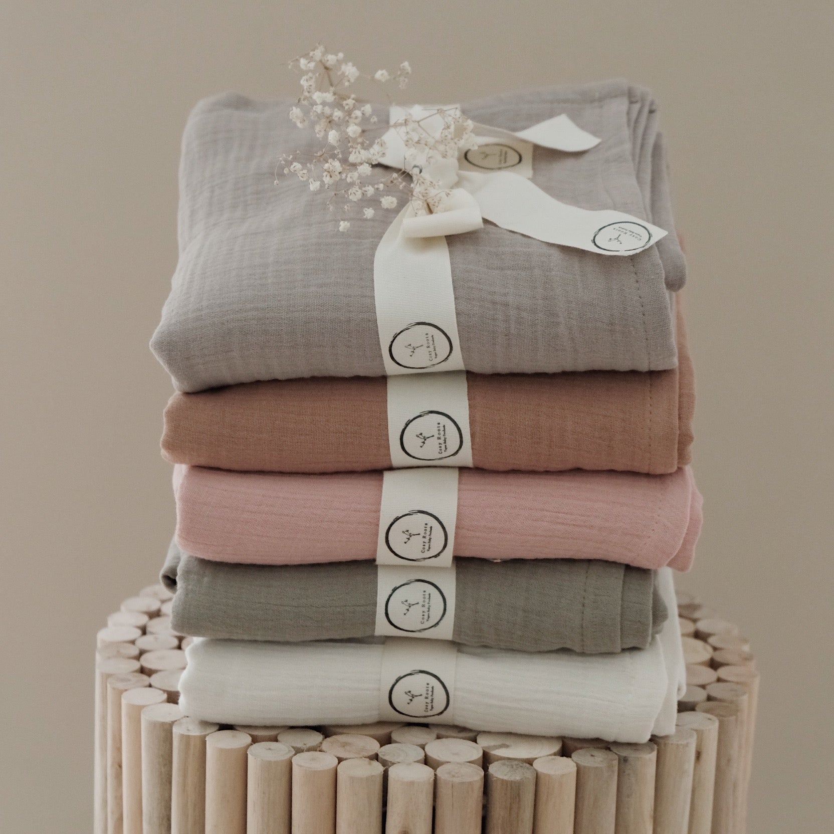 Organic Muslin Pucktuch - XXL (120x120cm)