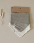 Organic Muslin Bibs - Khaki/Sand - SALE