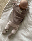 Organic Knit Booties - Caramel
