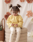 Organic Oversize Knit Pulli - Lemon Tonic