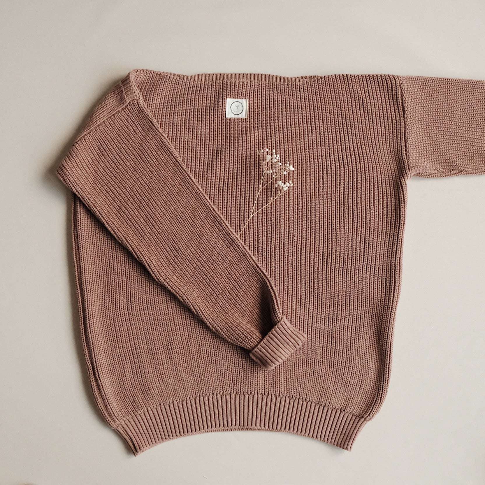 Organic Knit Pulli - MUM - Walnut - SALE - OVERSIZE FIT