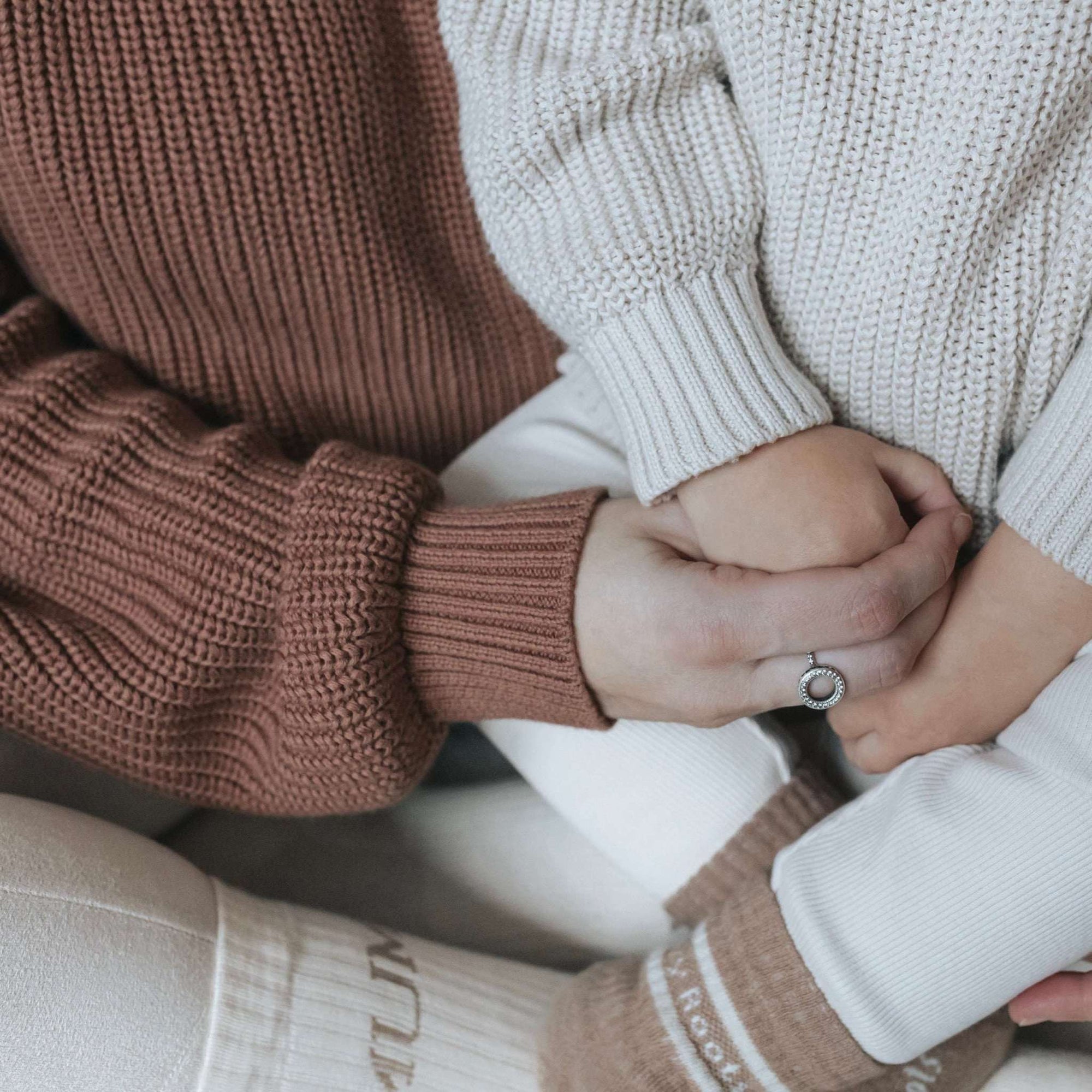 Organic Knit Pulli - MUM - Walnut - SALE - OVERSIZE FIT