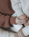 Organic Knit Pulli - MUM - Walnut - SALE - OVERSIZE FIT