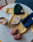 GOTS Organic Oversize Knit Pulli - Lemon Tonic