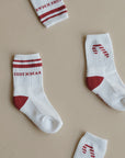 Organic Christmas Socks Red - 2 Pack