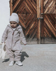 Organic Fleece Overall - Taupe Melange