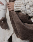 Organic Teddy Mum Bag - Mocha - SALE