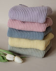 Organic Oversize Knit Pulli - Candy Pink