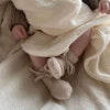 Organic Knit Booties - Sand
